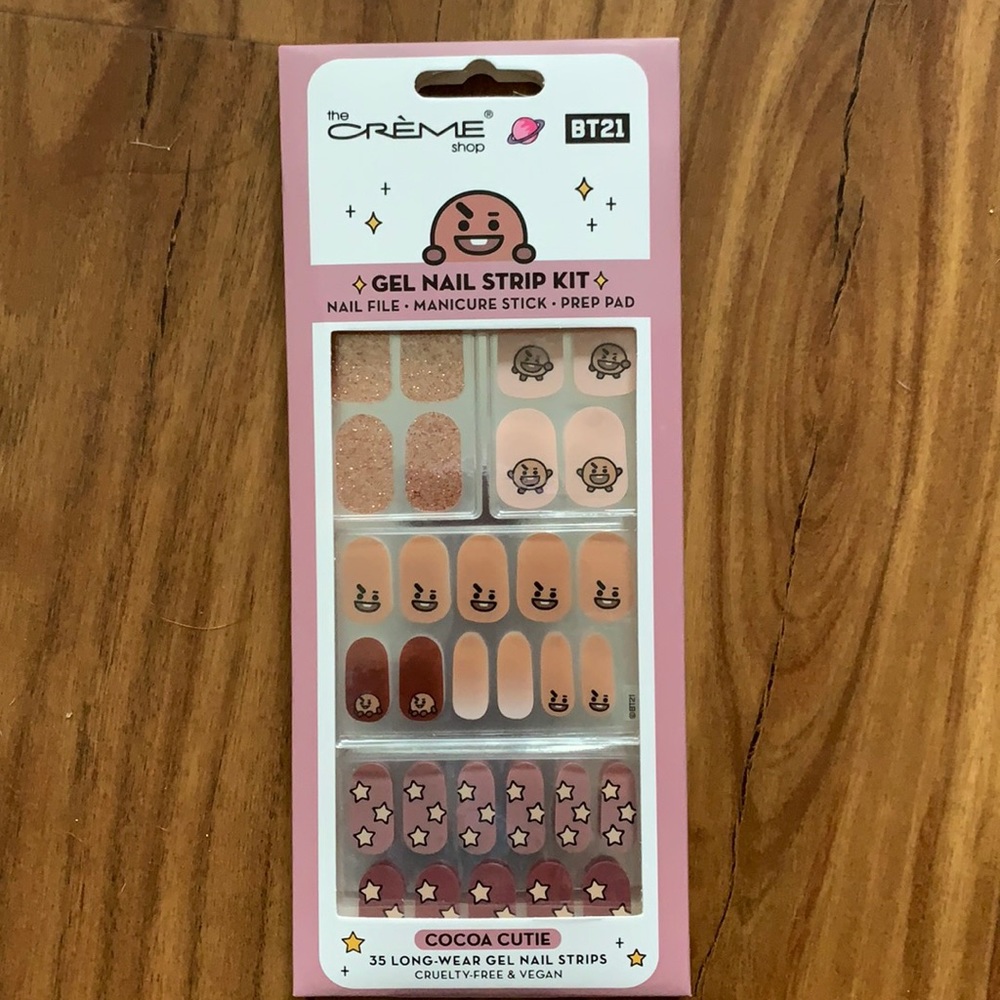 The creme shop bt21 Shooky gel nail strip